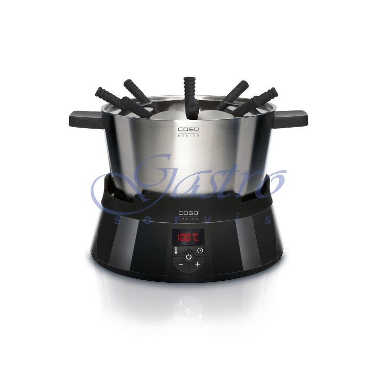 Fondue súprava - indukčná - čierna/nerez