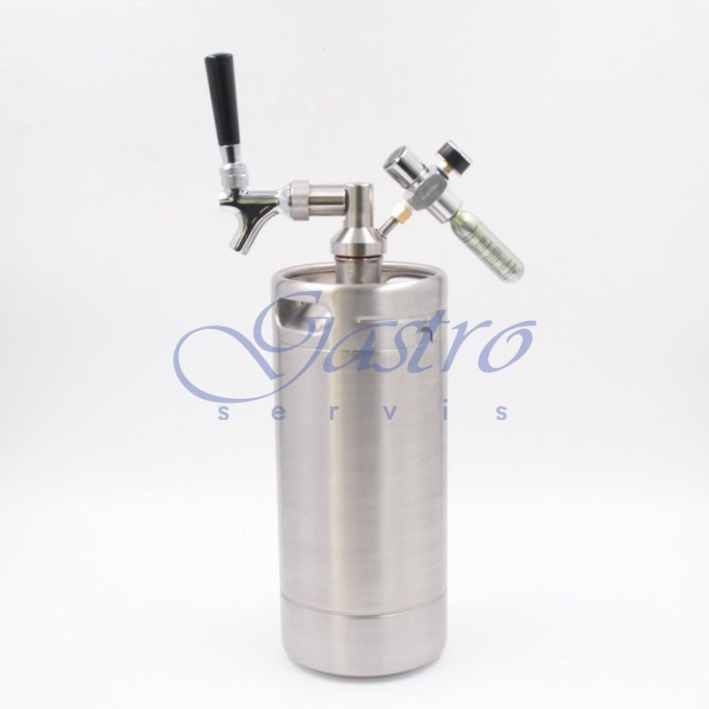 Mini KEG súdok nerezový - 10 L - malé hrdlo