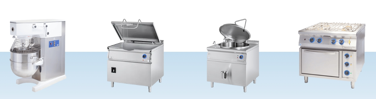 Varné zariadenia - varné kotly, smažiace panvice, fritézy, grilovacie platne, indukčné šporáky